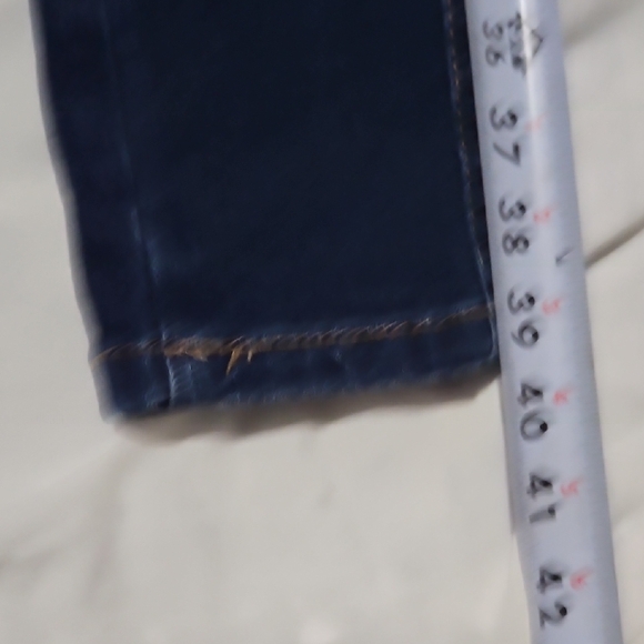 Blue High Rise Tapered Jeans - Picture 8 of 10